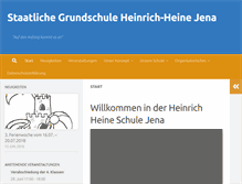 Tablet Screenshot of heinrich-heineschule.jena.de